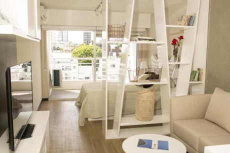 Hermoso Monoambiente, Excelente Calidad De Construcción