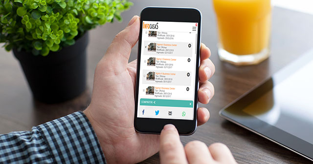 Nuevos botones para compartir tu propiedad en redes sociales