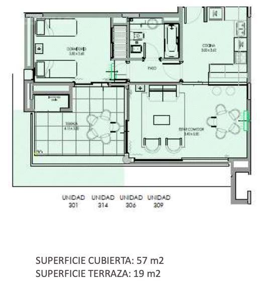 Monoambiente en venta y alquiler Green Park Solanas Punta del Este · Foto 3