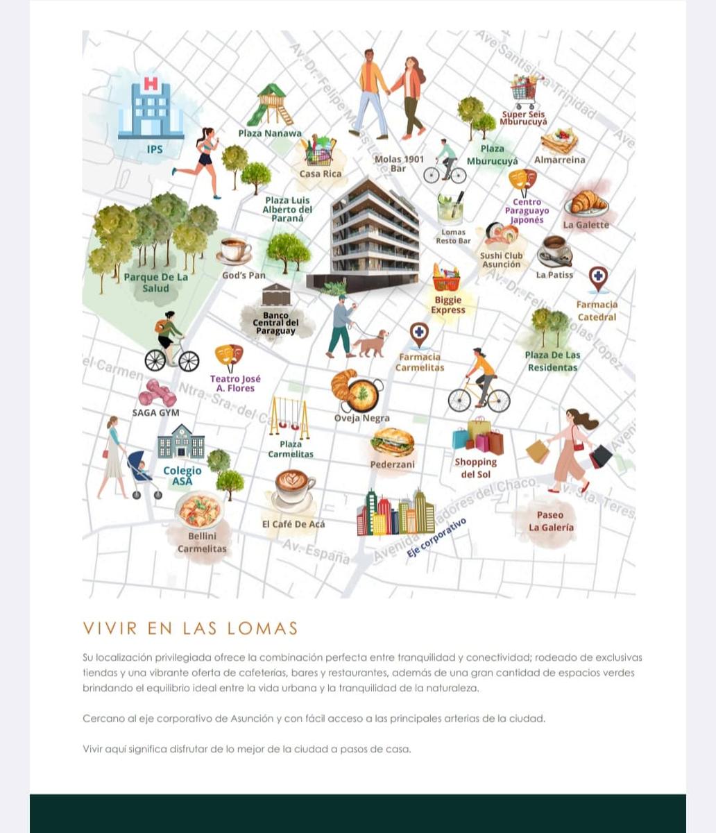 Departamento en venta 1 Dormitorio en  Las Lomas Asunción Edifico R las Lomas — foto 2