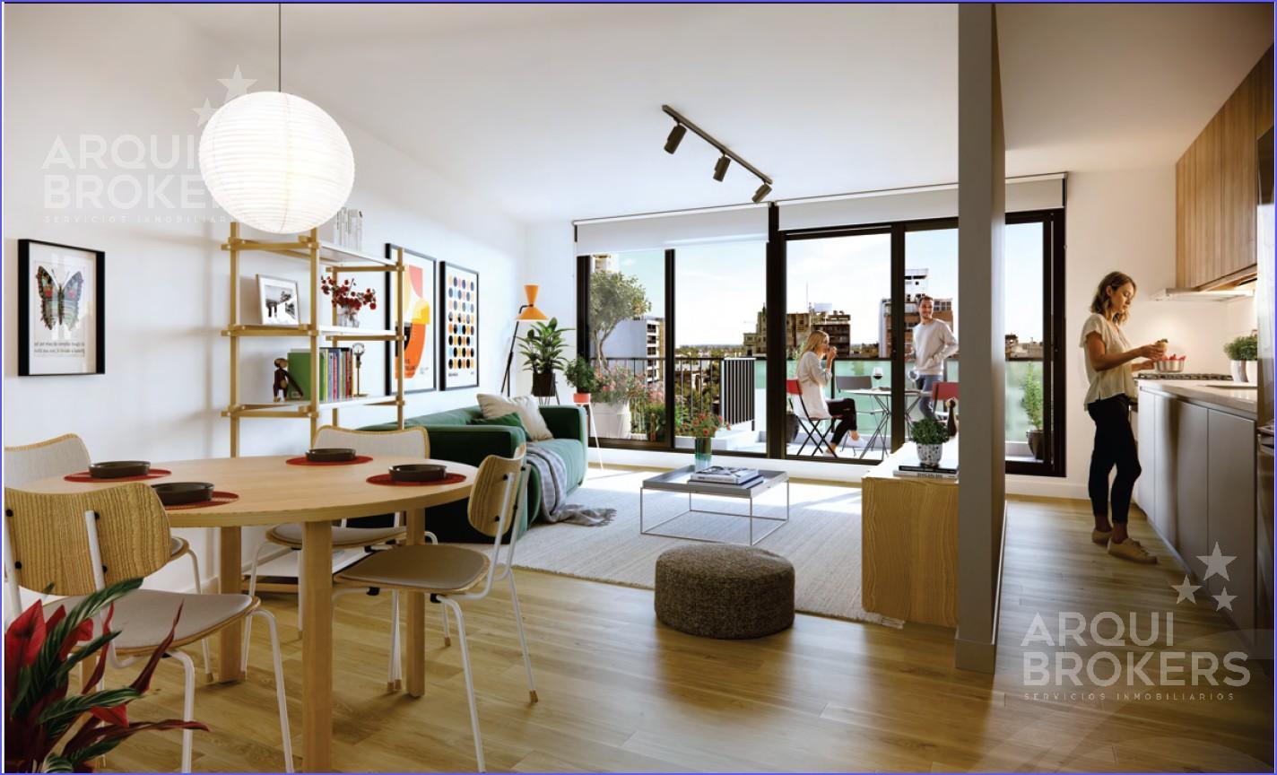 Apartamento de dos dormitorios con patio en venta en Cordón -101