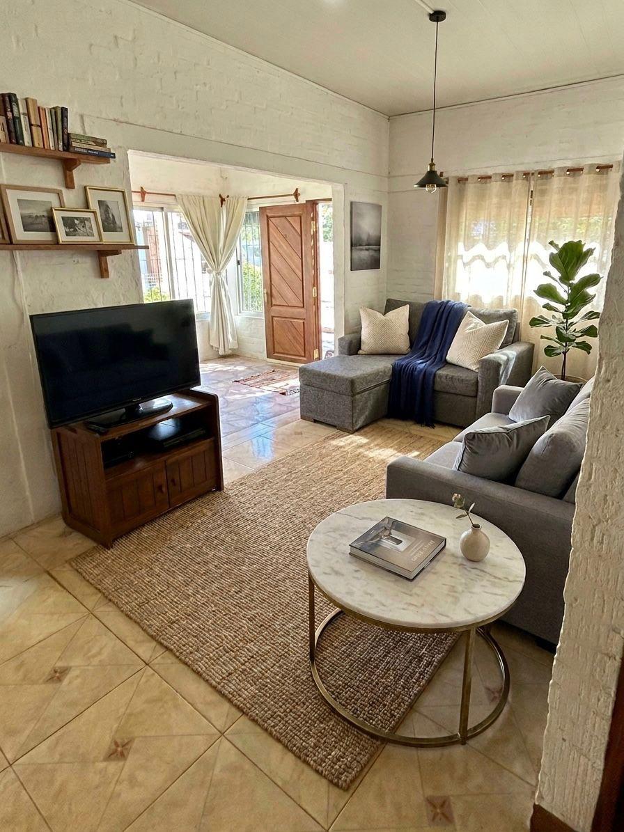 Venta Casa 2 dormitorios con cochera y amplio terreno en Balneario Argentino