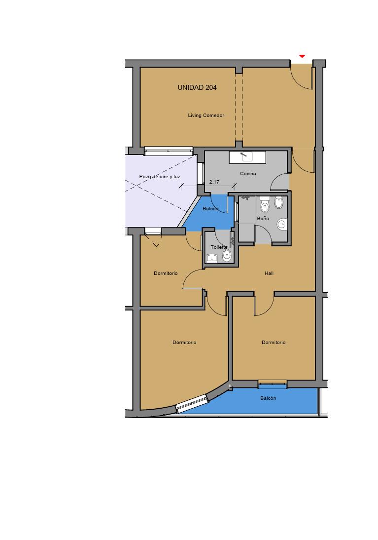 Apartamento de 3 Dormitorios en Venta con RENTA, Tres Cruces AP