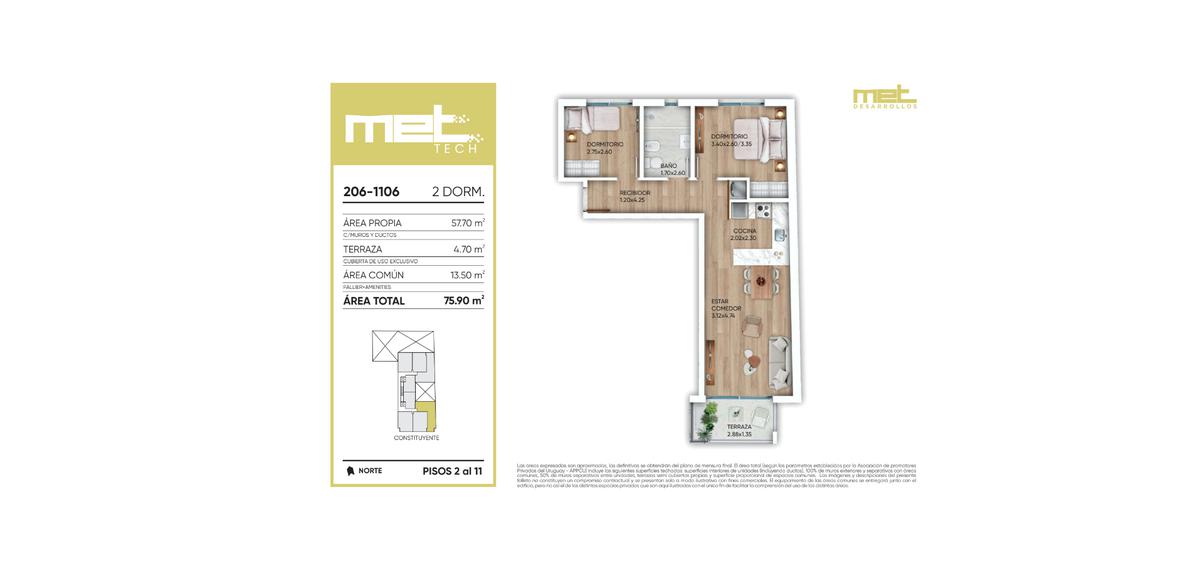 Venta Apartamento al frente, 2 Dormitorios y Terraza. Cordón! Entrega Diciembre Inmediata!