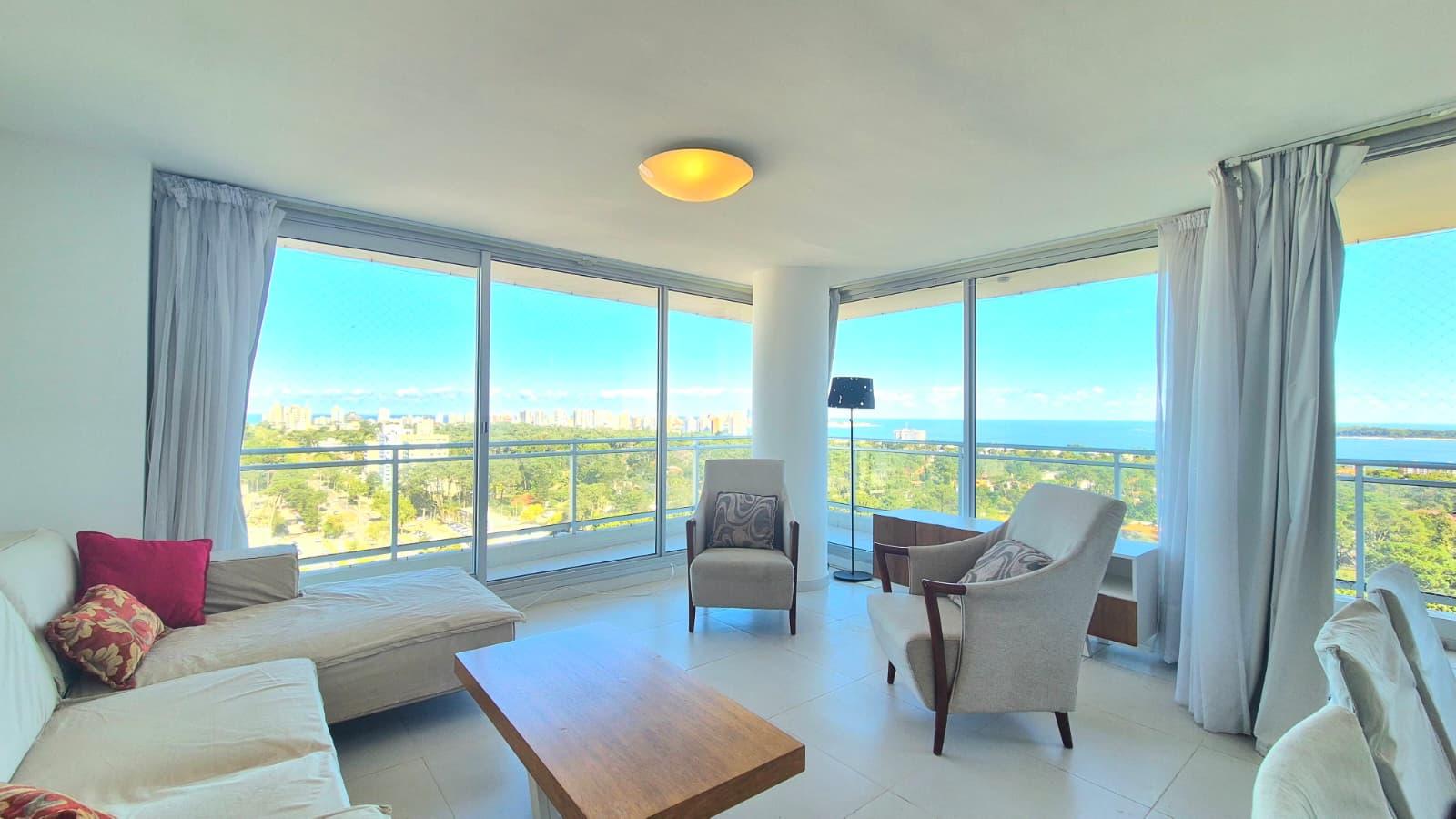 Alquiler Invernal Apartamento 3 Dormitorios con Vista al mar Punta del Este