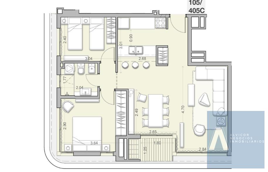 Apartamento de 2 Dormitorios en Alquiler, Incluye Garaje, Barra de Carrasco AP5053900 · Foto 12