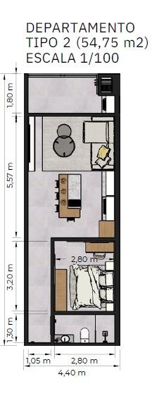 Departamentos en venta 1 dormitorio Estandar en Ciudad del Este Edificio Inizio 2 — foto 3