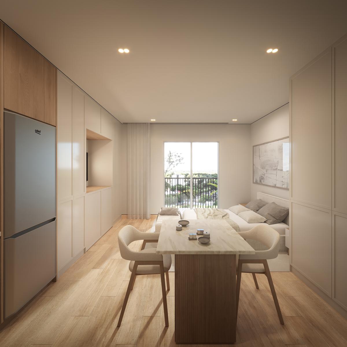 Departamento en venta monoambiente en Ycua Sati Asunción edificio Sunset Santa Teresa — foto 3