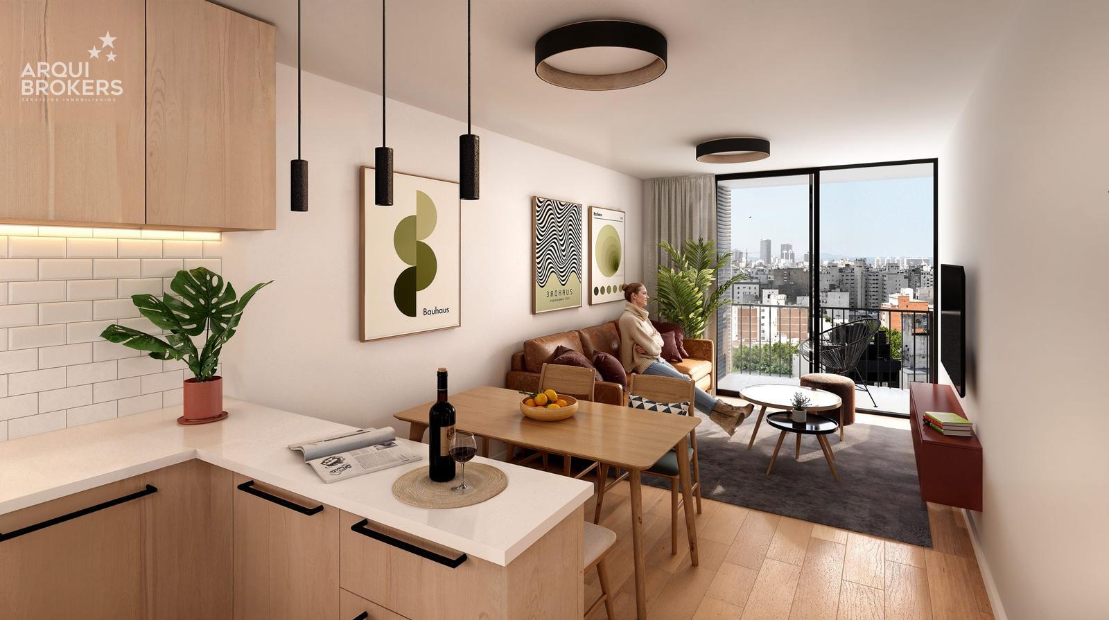 Apartamento monoambiente en venta en Cordón - 304