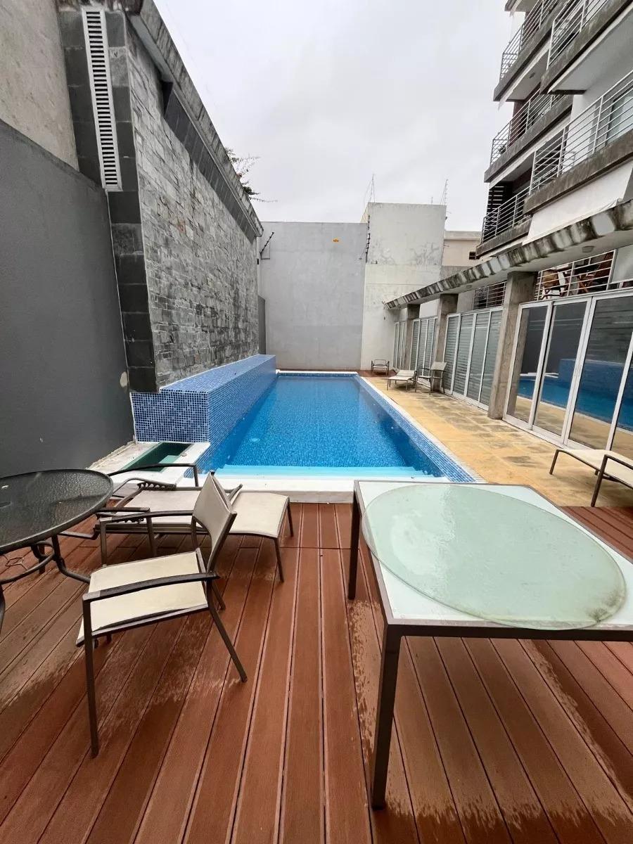 Alquiler Monoambiente con piscina a metros de la rambla, World Trade Center (WTC) y del Montevideo Shopping Puerto Buceo.