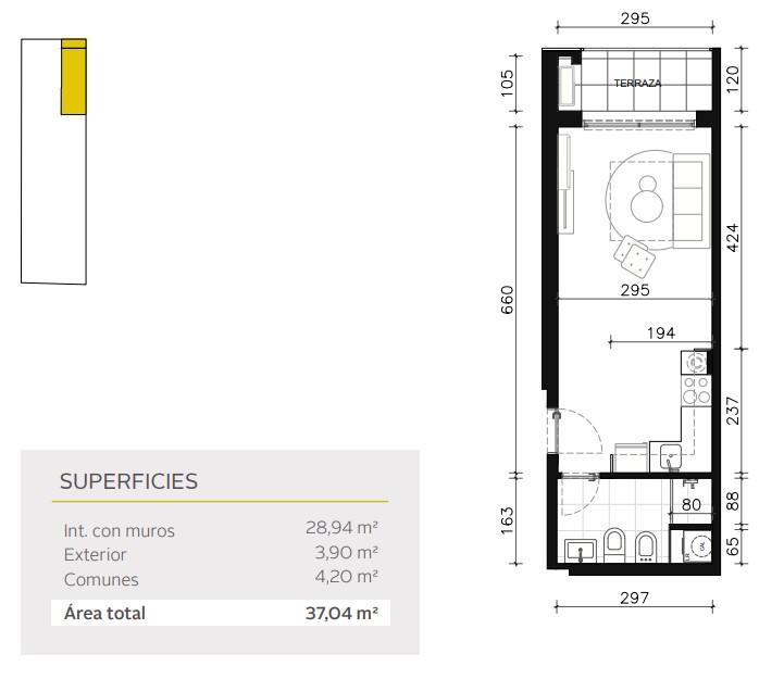 VENTA APARTAMENTO EN CONSTRUCCION PB TERRAZA