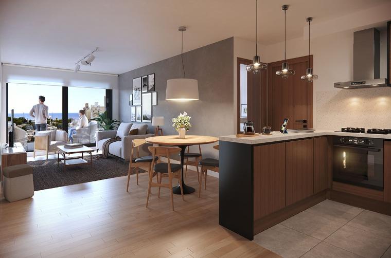 Alquiler de apartamento un dormitorio con terraza en Parque Rodó
