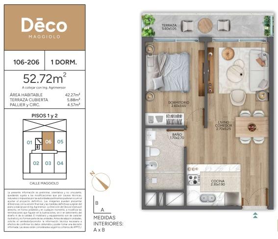 Alquiler apartamento 1 dormitorio con terraza en Parque Rodó · Foto 12