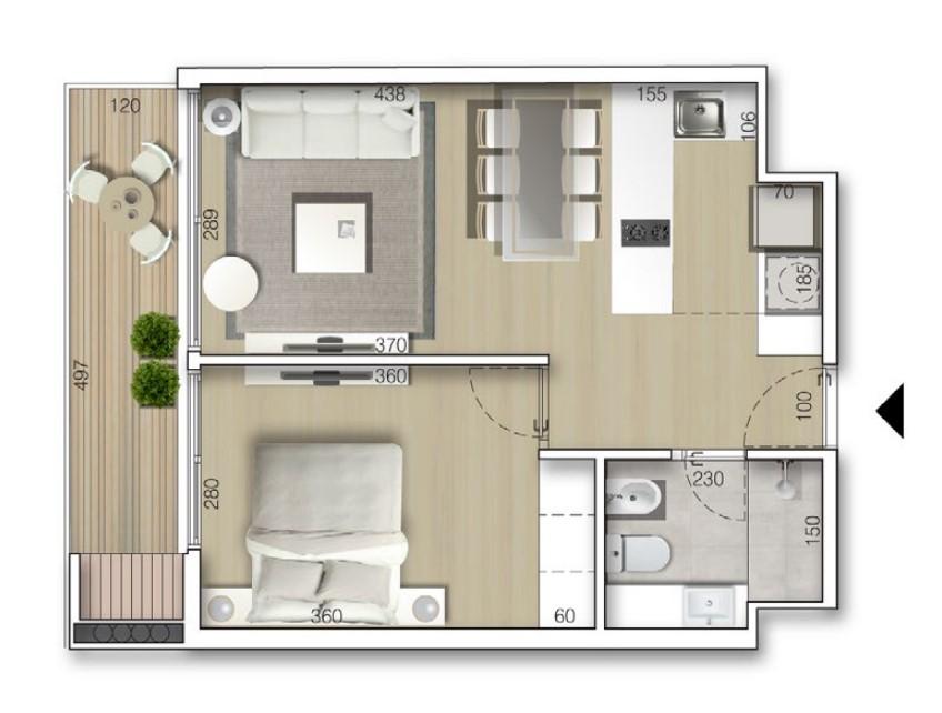 Alquiler Apartamento 1 dormitorio Buceo a estrenar · Foto 10
