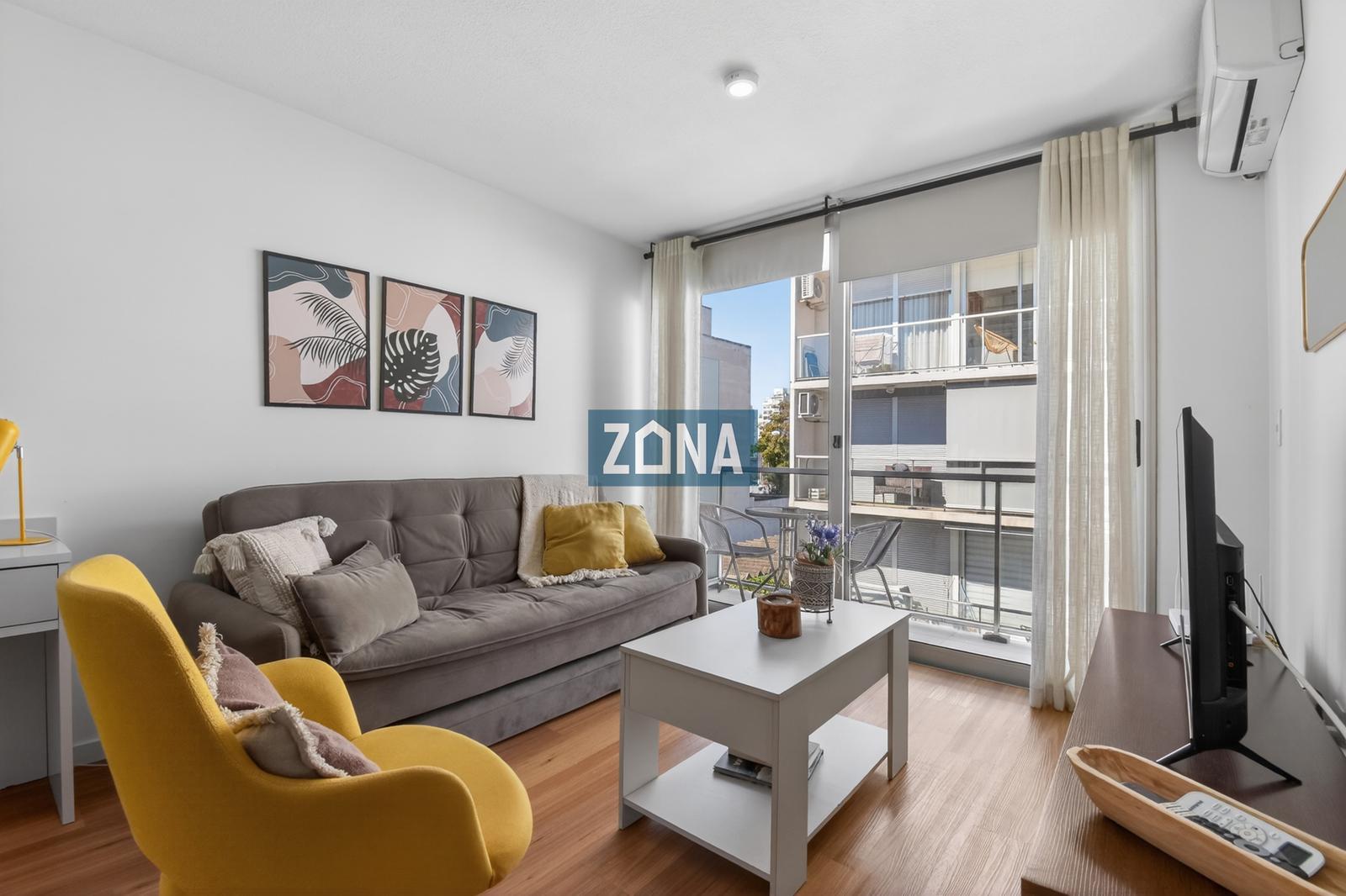 Apartamento en alquiler amueblado y equipado en Pocitos 1 dormitorio · Foto 1