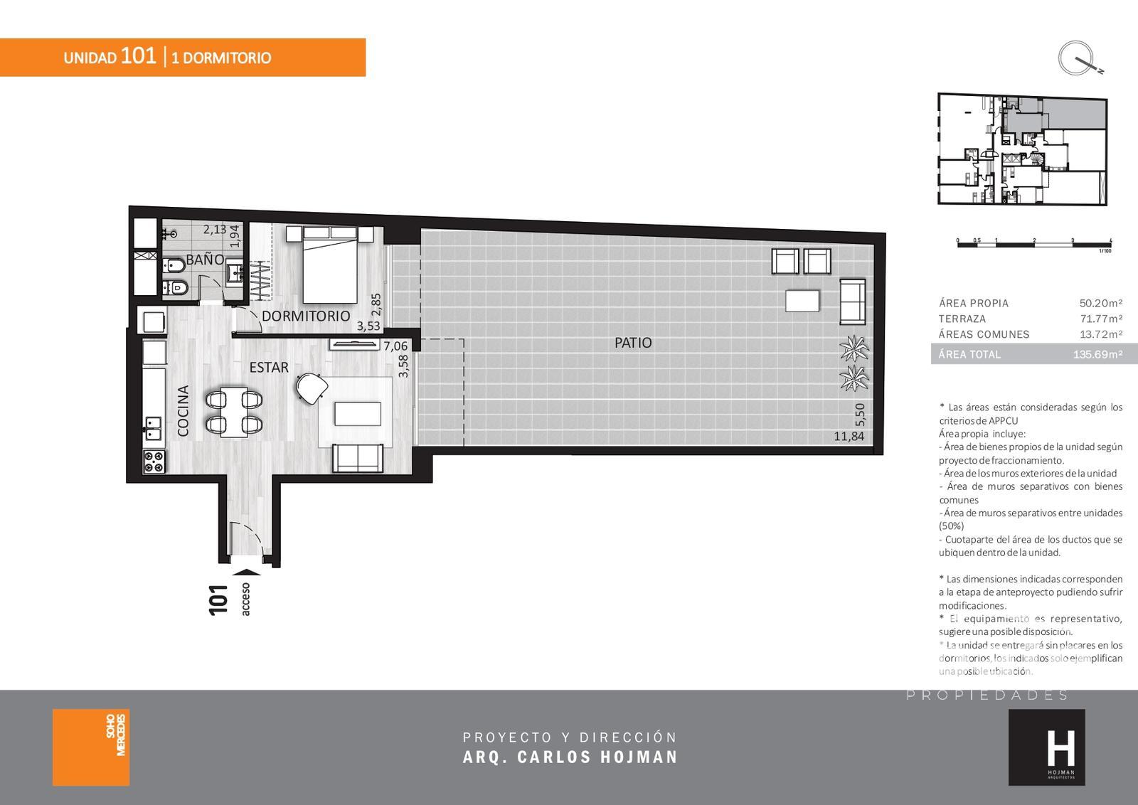 Alquiler apartamento 1 dormitorio con patio a estrenar · Foto 11