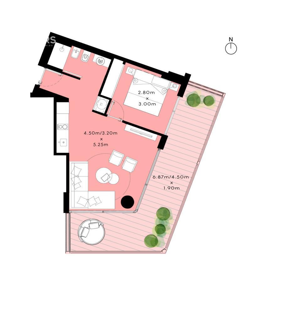 Apartamento de un dormitorio en venta en Colonia del Sacramento - 1010 T1 - foto 3