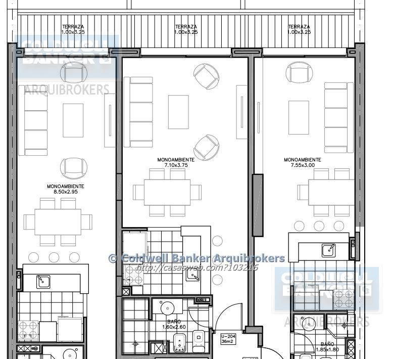 Apartamento monoambiente alquiler equipado y box cerrado de 3m2 en Punta Carretas · Foto 2