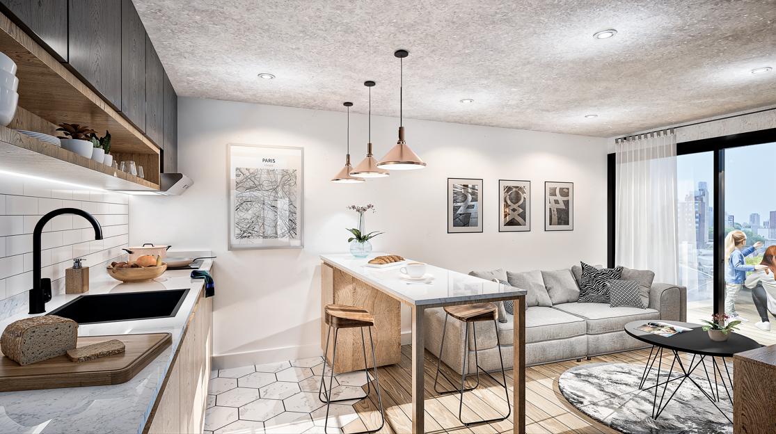 Venta de apartamento monomabiente en Tres Cruces.