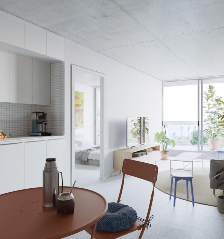 Venta de Apartamento Duplex de 3 dormitorios con balcón y terraza - Barrio Sur