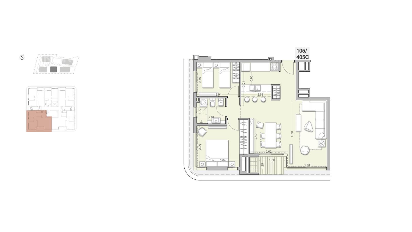 Alquiler de apartamento de dos dormitorios en Barra de Carrasco - 205C · Foto 4