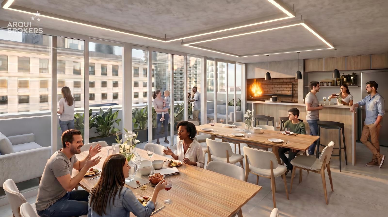 Apartamento penthouse de dos dormitorios en venta en Pocitos - 1002