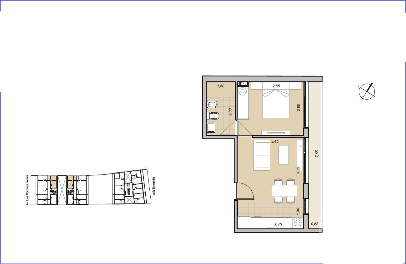 Apartamento en alquiler de un dormitorio en la Blanqueada- 705B · Photo 5