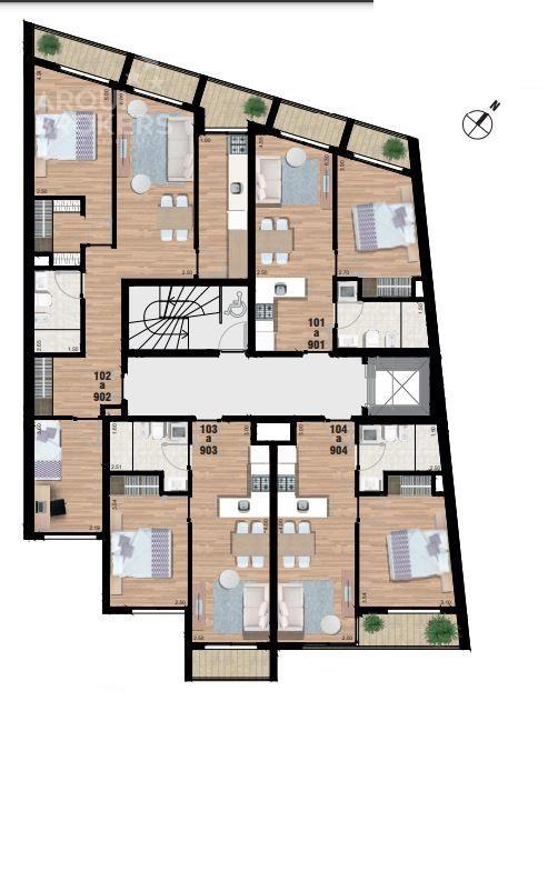 Apartamento de un dormitorio en alquiler en Tres Cruces - 804 · Foto 4