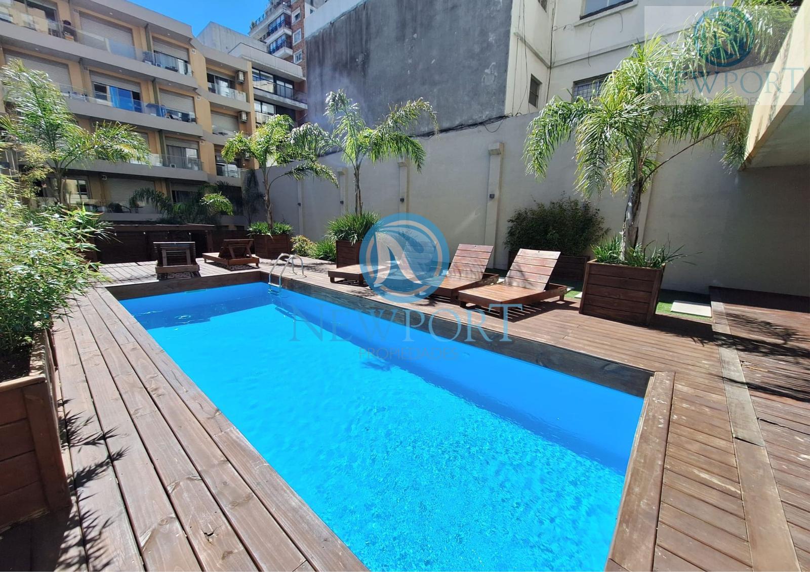 CATEGORIA Apartamento monoambiente amueblado en alquiler, piscina, gym, barbacoa