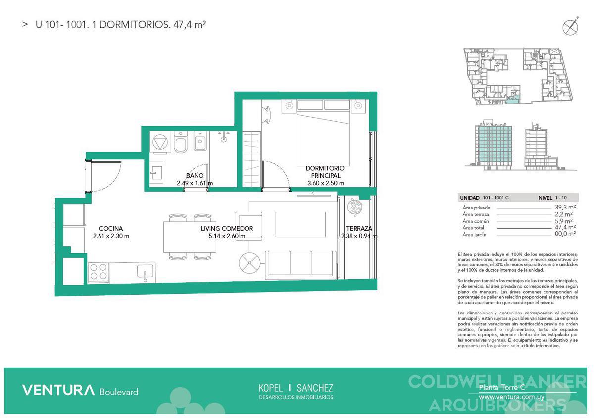 Apartamento de 1 dormitorio en alquiler en La Blanqueada - 1101 · Foto 4
