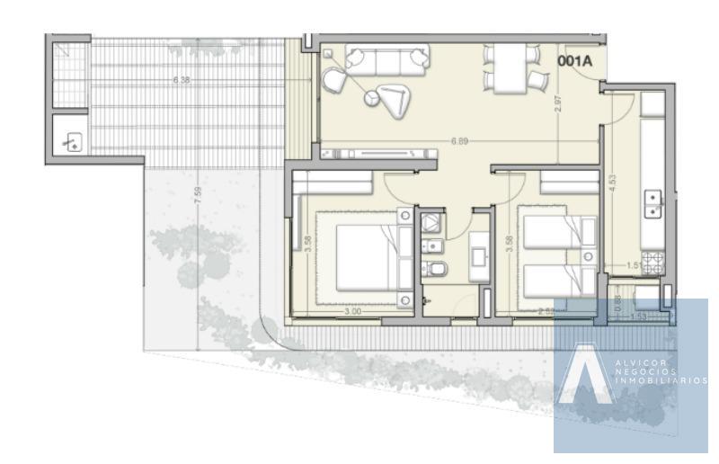 Apartamento de 2 Dormitorios en Alquiler, Incluye Cochera, Barra de Carrasco AP9861873 · Foto 2