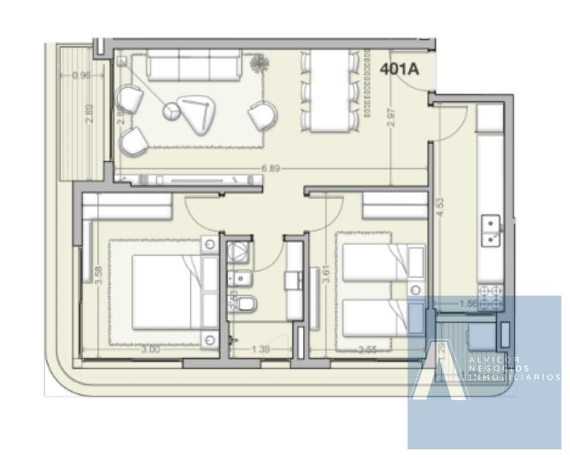 Apartamento de 2 Dormitorios en Alquiler, Incluye Garaje, Barra de Carrasco AP9861938 · Foto 2