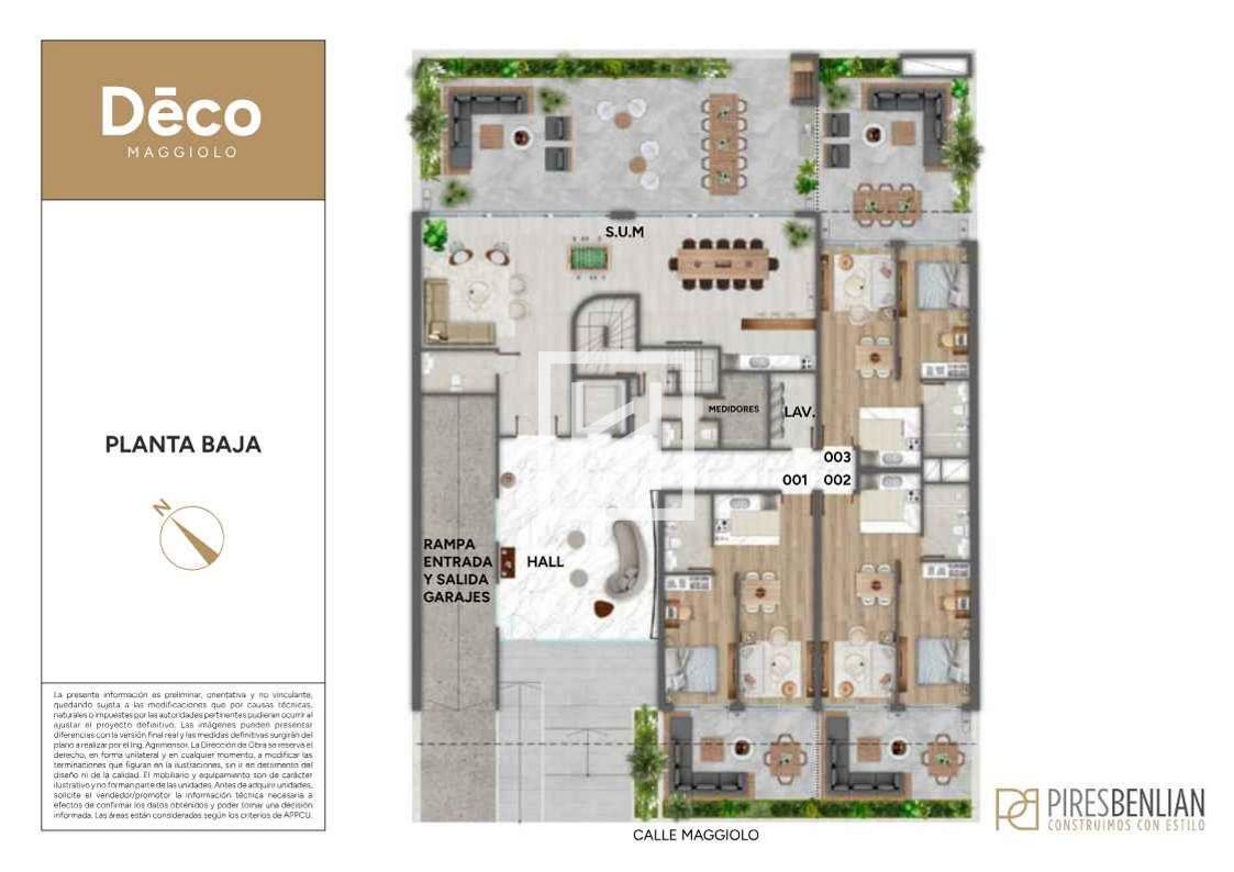 Deco Maggiolo (105) - Venta/Alquiler de Apartamento 1 Dormitorio en Parque Rodó - A ESTRENAR · Foto 11