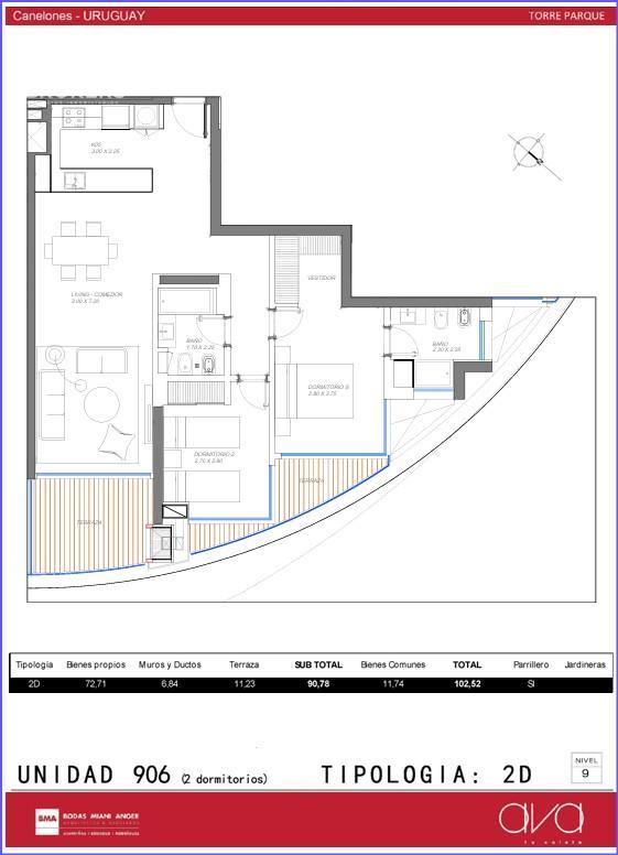 Apartamento de dos dormitorios en alquiler en Parque Roosevelt - 508 · Foto 6