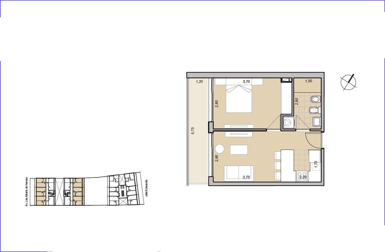 Apartamento de un dormitorio en alquiler en La Blanqueada - 704B · Foto 5