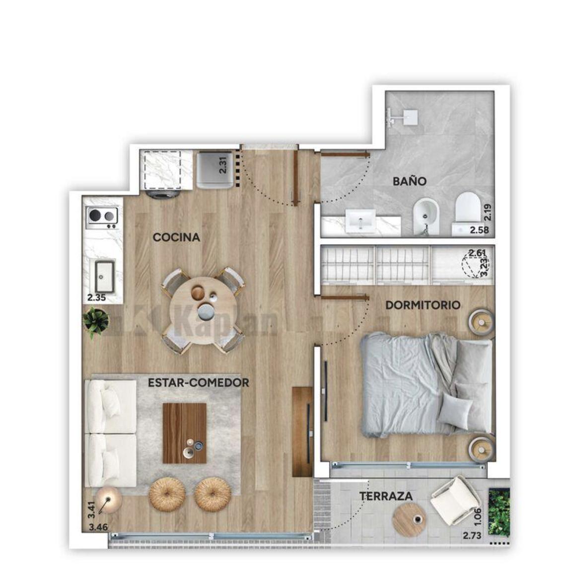 Apartamento a ESTRENAR en ALQUILER 1 dormitorio -Prado: · Foto 12