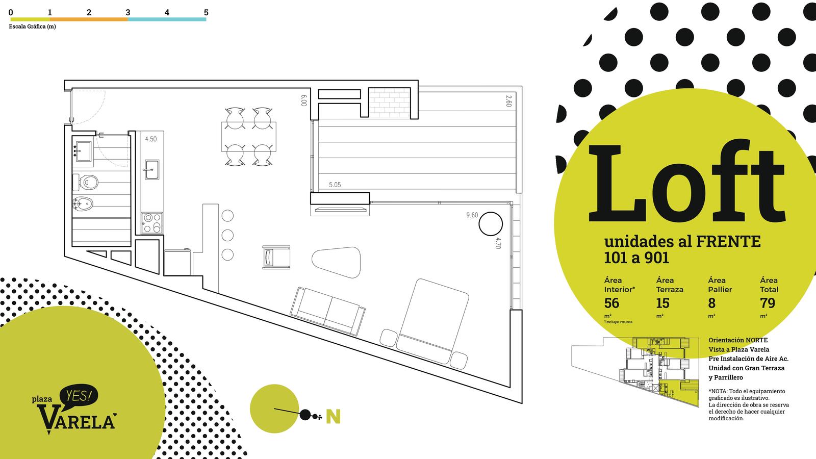 Alquiler de loft con muebles y parrillero en Pocitos · Foto 12