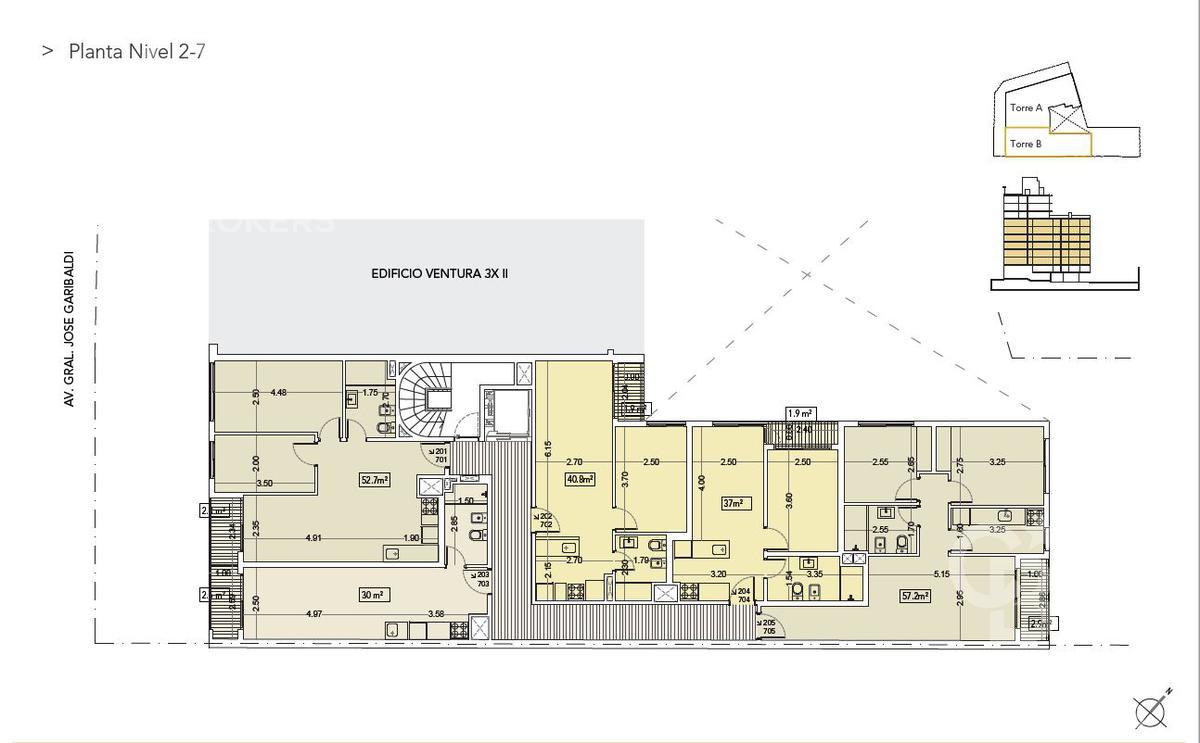 Apartamento de 2 dormitorios alquiler en Tres Cruces · Foto 5