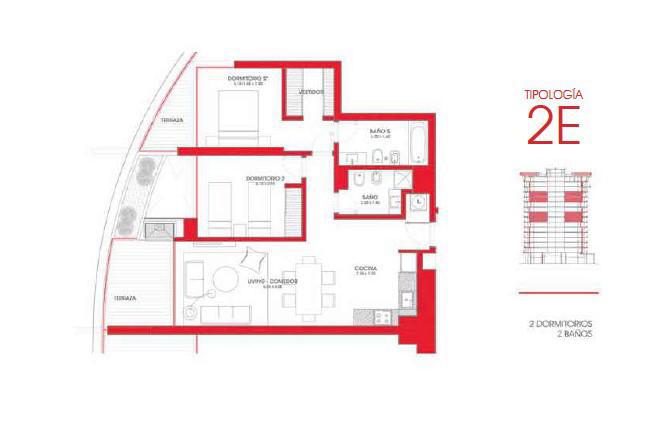Apartamento de dos dormitorios en alquiler en Parque Roosevelt - 1208 · Foto 6