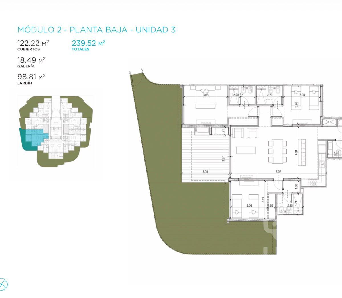Departamento en venta en Sense Manantiales - Bikini y Montoya, U. 101