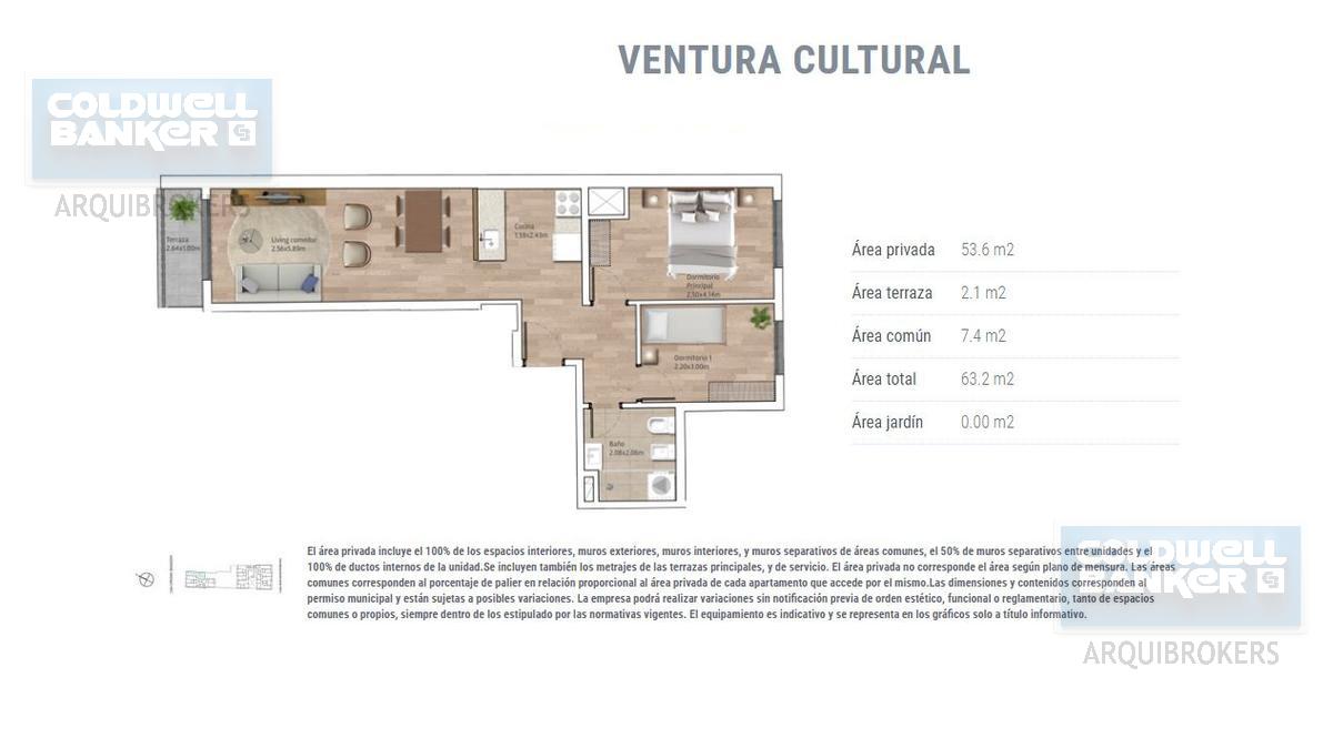 Apartamento de 2 dormitorios en alquiler en Cordón - 403 · Foto 6