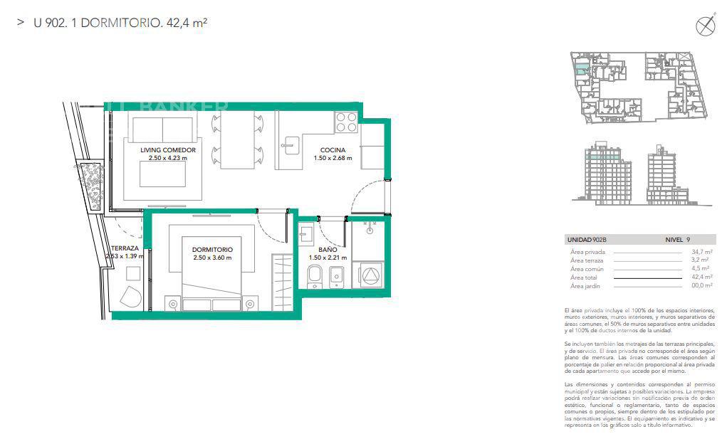 Apartamento de 1 dormitorio en alquiler en La Blanqueada · Foto 3
